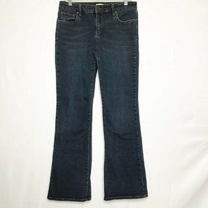 Edyson Jeans Women 31S Bootcut Dark Wash Distresse